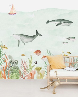 Bild på Sealife Coral Mural - Mur-Basic-SealCor-4*2.80