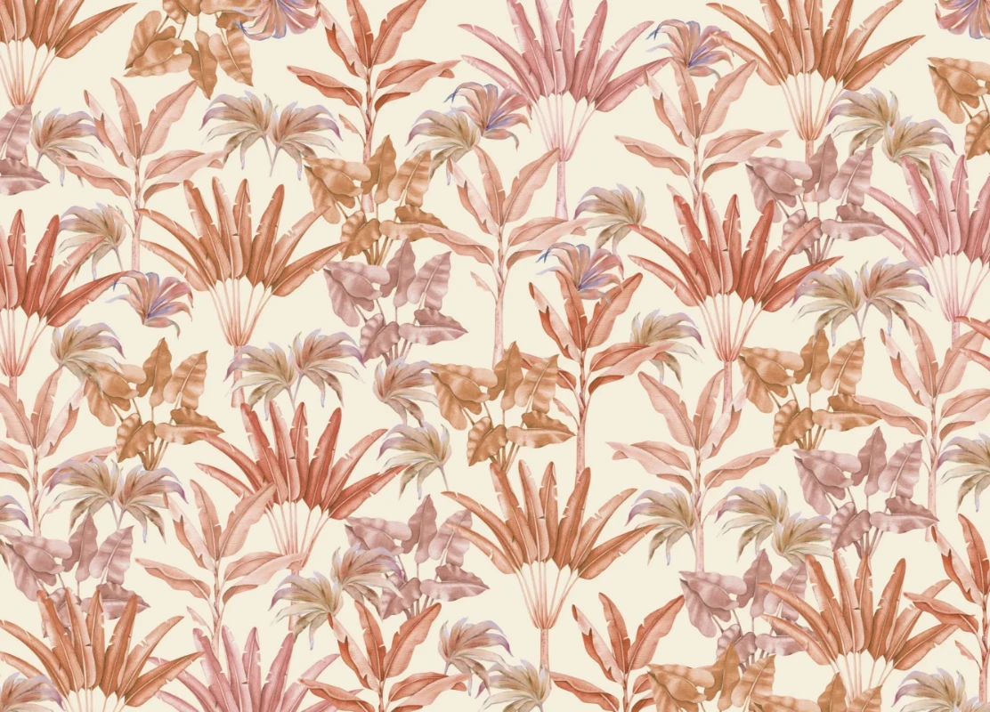 Picture of Terra leaves Mural  - Mur-Basic-Terra Leaves-4*2.80