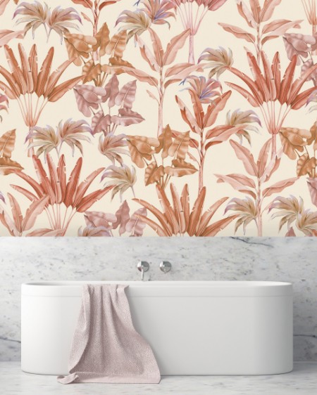 Picture of Terra leaves Mural  - Mur-Basic-Terra Leaves-4*2.80