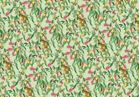 Bild på Tropical Monkey Mural - Mur-Basic-TropMonk-4*2.80