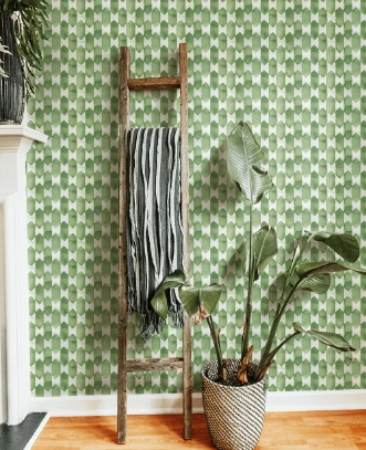 Bild på Watercolour Checked Green - PW-Watercolourcheckedgreen