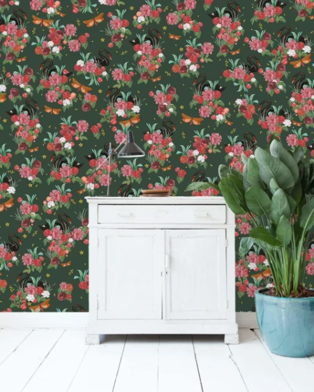 Picture of Wild Roses Wallpaper Mural 4mx2.80 - MUR-Roses-Basic-4*2.80