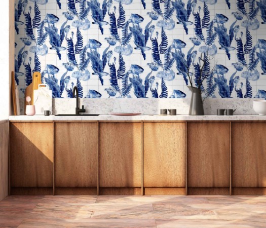 Picture of Bank of Fish Tiles - 9500024N