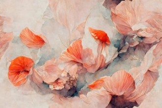 Slika Wild Coral Flowers
