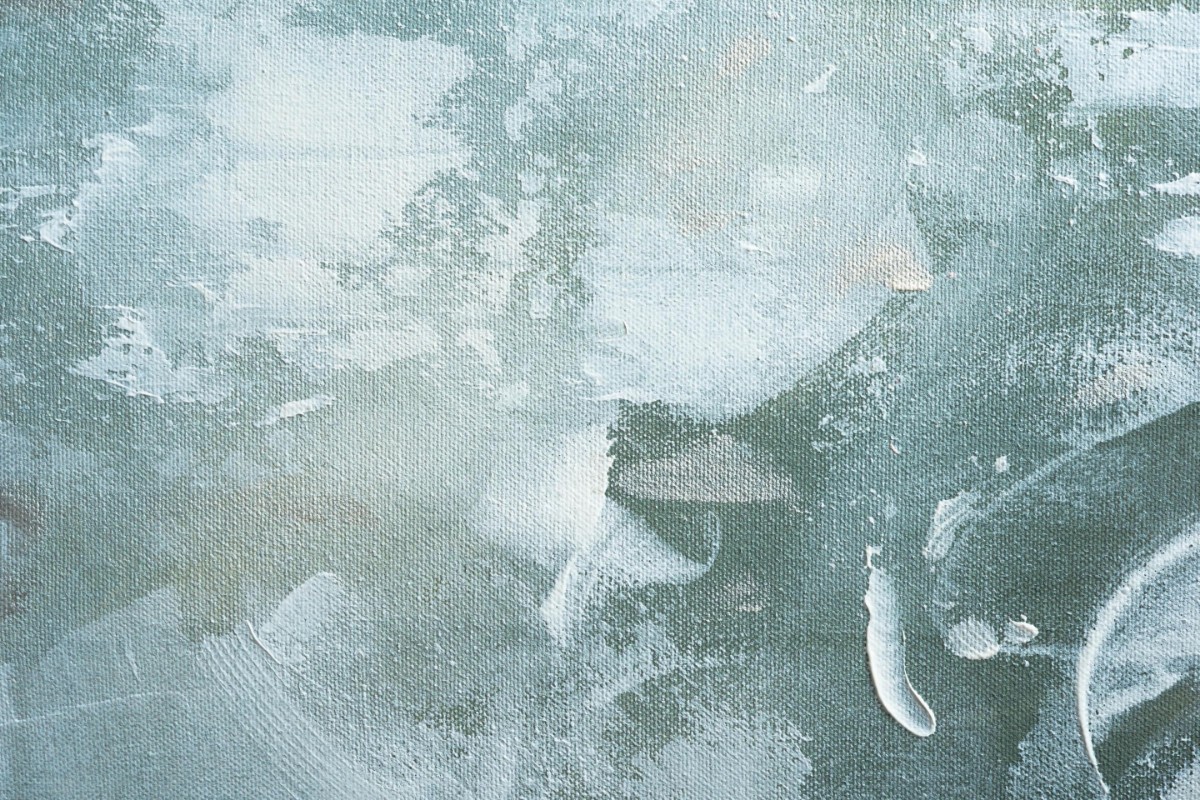 Picture of Green and White Acrylic No 3