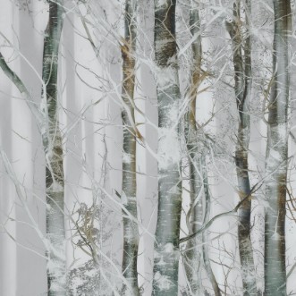 Silver branches photowallpaper Scandiwall