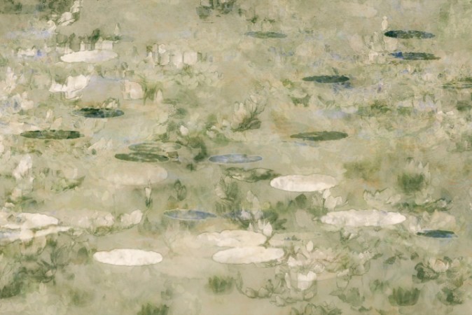 The park pond photowallpaper Scandiwall