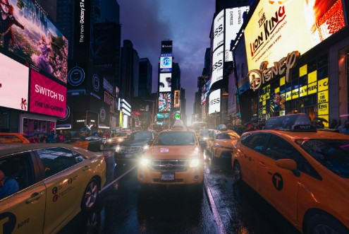 Evening rush photowallpaper Scandiwall