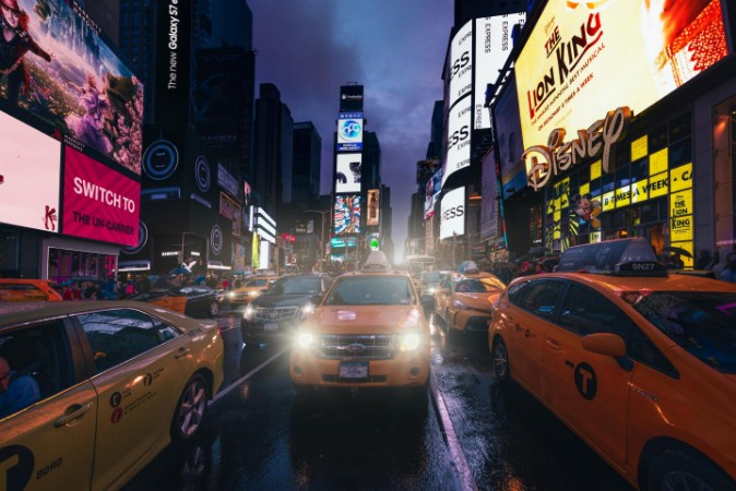 Evening rush photowallpaper Scandiwall