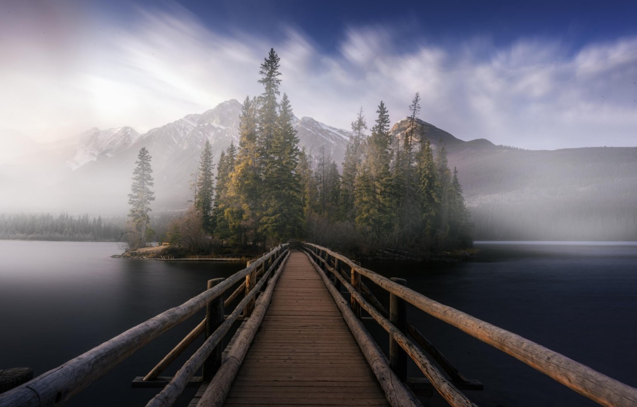 Picture of Bridge to fog
