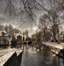 Bild vun Bruges in Christmas dress