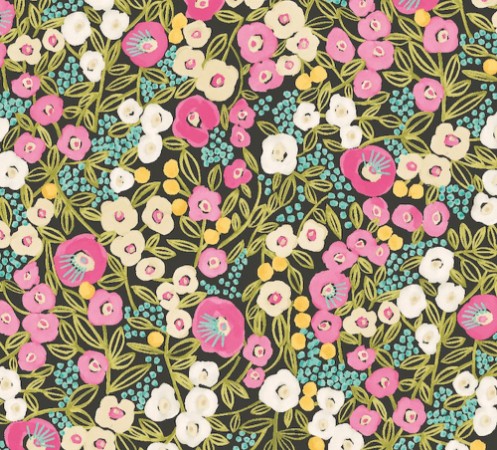 Picture of Flora Ditsy Fuchsia & Jet - GHS50113W