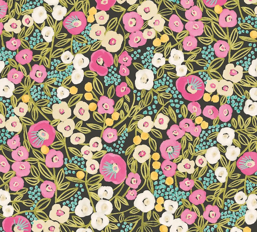 Picture of Flora Ditsy Fuchsia & Jet - GHS50113W