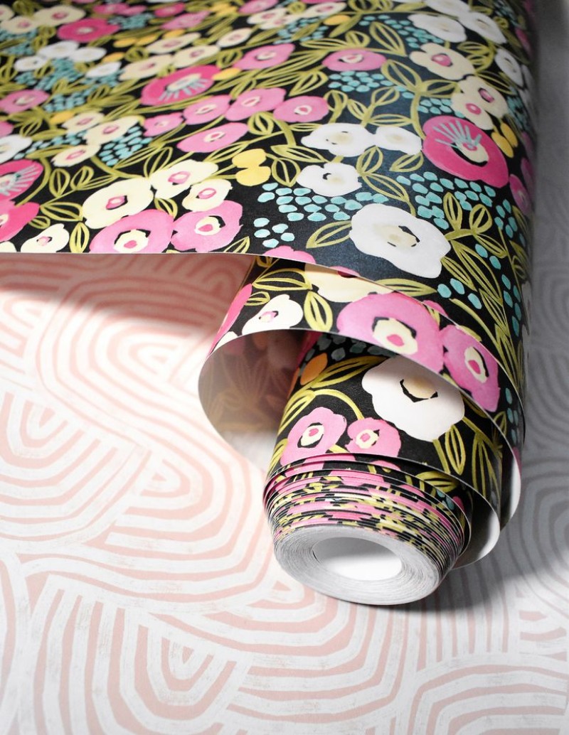 Picture of Flora Ditsy Fuchsia & Jet - GHS50113W