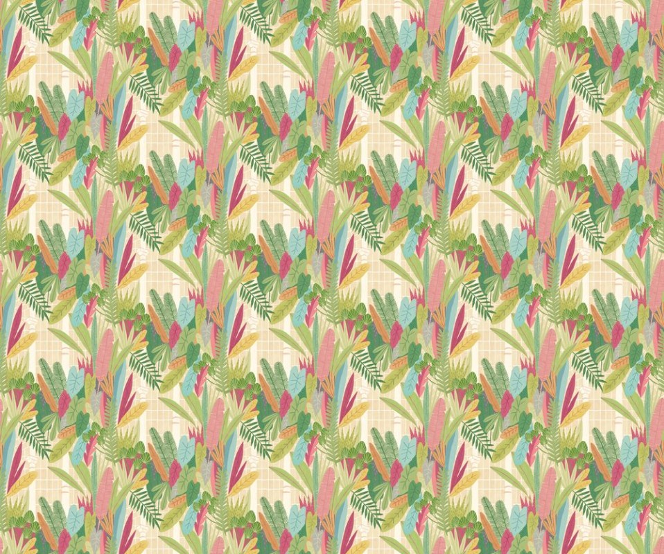 Picture of Glasshouse Emerald & Coral - GHS50153W