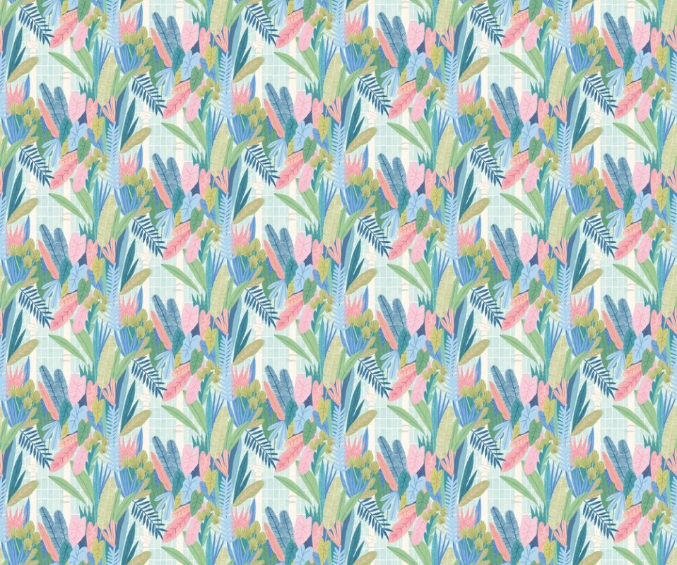 Picture of Glasshouse Indigo & Pink - GHS50151W