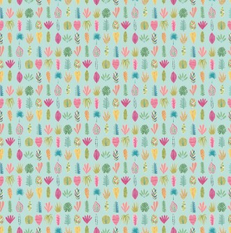 Picture of Leaf Boogie Aqua & Raspberry - GHS50109W