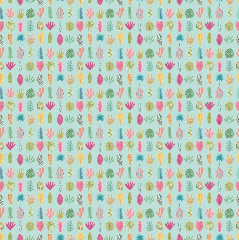 Picture of Leaf Boogie Aqua & Raspberry - GHS50109W