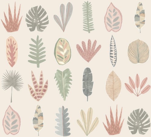 Picture of Leaf Boogie Linen - GHS50106W