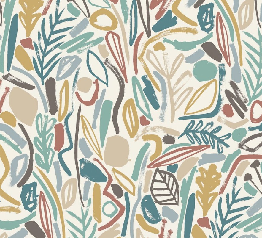 Picture of Verdure Teal & Cinnamon - GHS50148W
