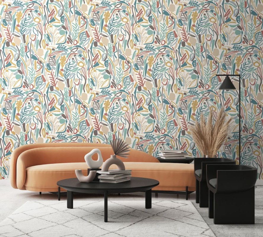 Picture of Verdure Teal & Cinnamon - GHS50148W