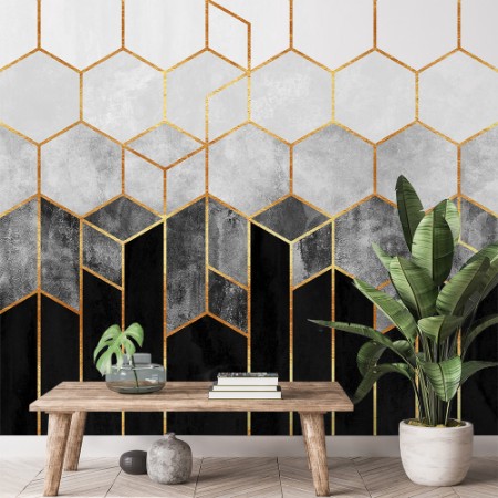 Image de Charcoal Hexagons