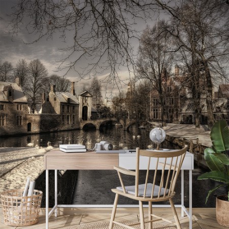 Picture of Bruges in Christmas dress