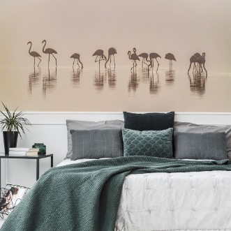 Picture of Flamingos in the mist