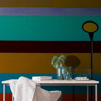 Image de Lamp and striped wall