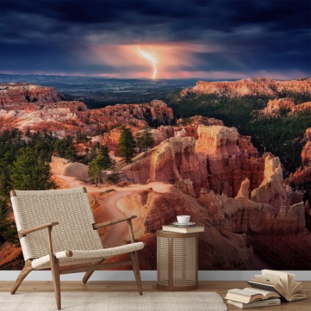 Picture of Lightning over Bryce Canyon