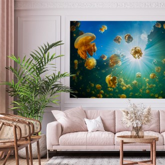 Picture of Sunlight and jellyfish