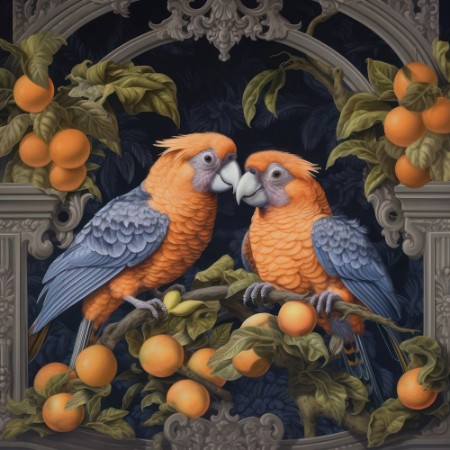 Picture of Parrots and Oranges