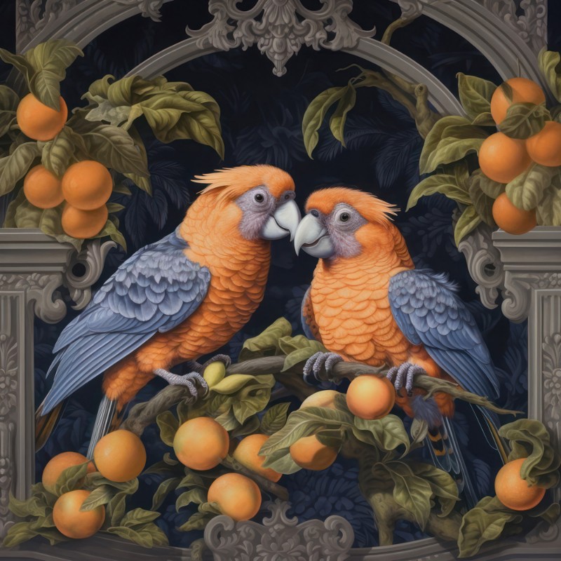 Picture of Parrots and Oranges