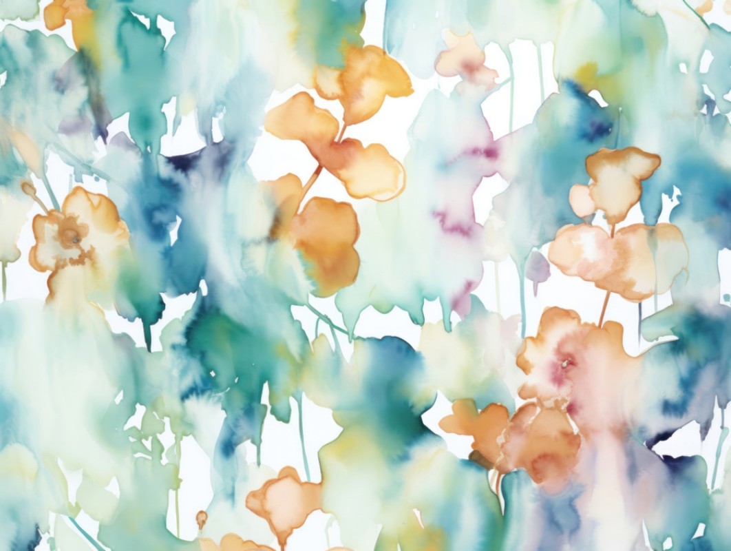 Picture of Watercolored Flowers