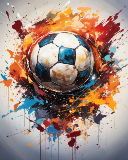 Fotball Art photowallpaper Wallpassion
