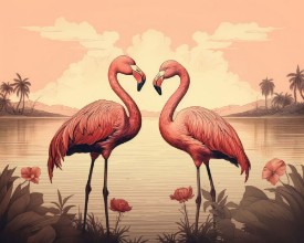 Picture of Flamingo Love