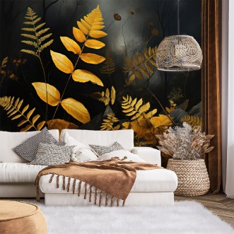 Image de Feuilles dans l'obscurité