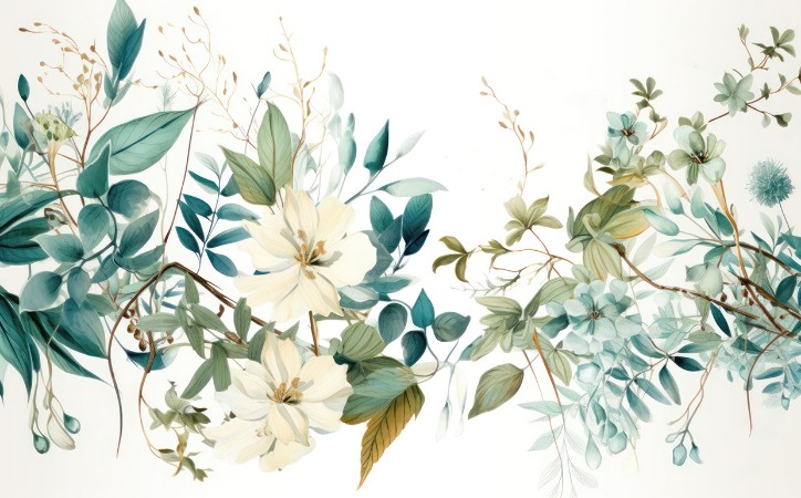 Botanic Wall photowallpaper Wallpassion