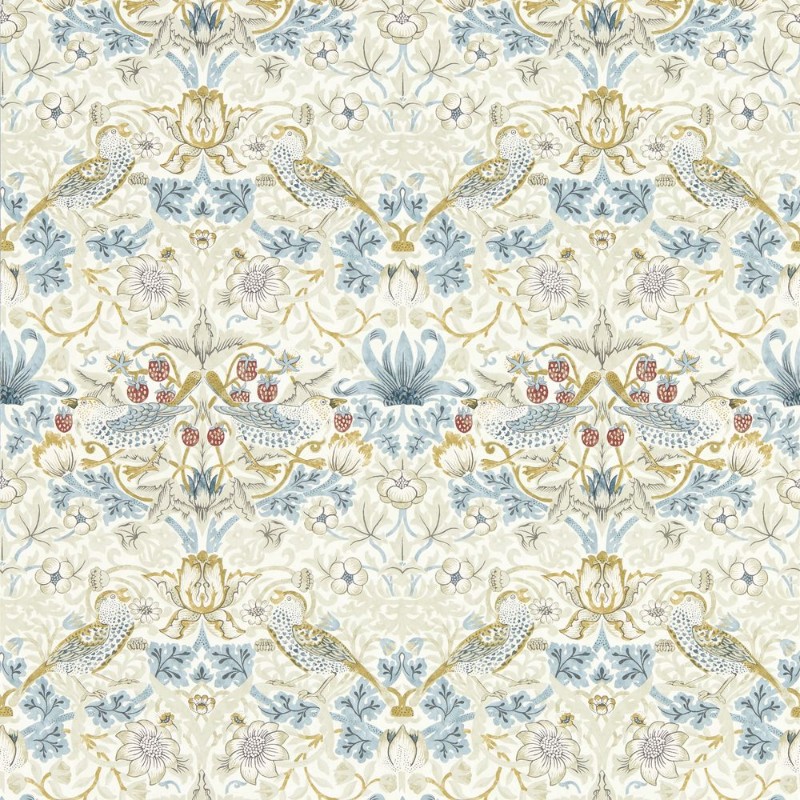 Picture of STRAWBERRY THIEF LINEN/PLUM - W0171/03