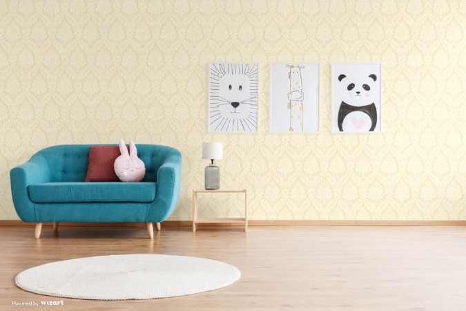 Afbeeldingen van Gold Damask - DE40856