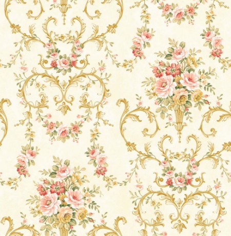 Afbeeldingen van Peach Floral - DE40849