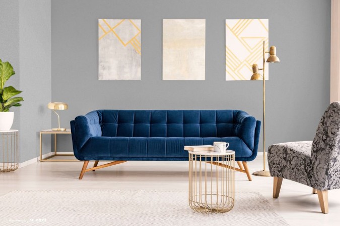 Picture of Dark Grey Linen Plain - LV1203