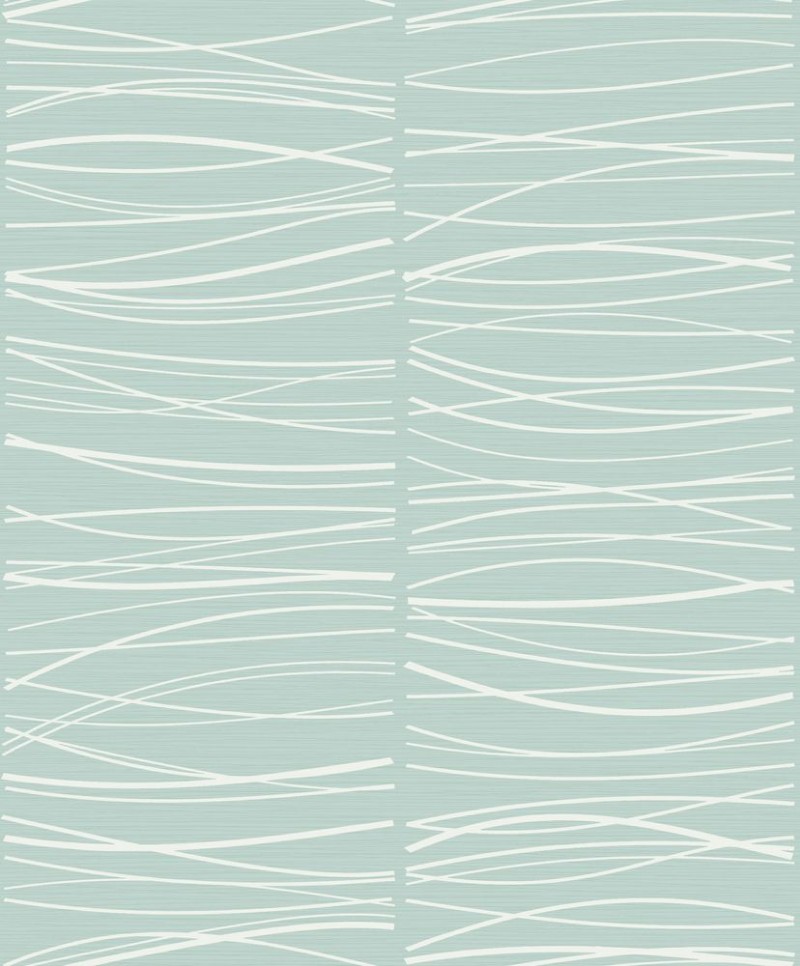 Bild på Aqau Wavy Lines - SK30092