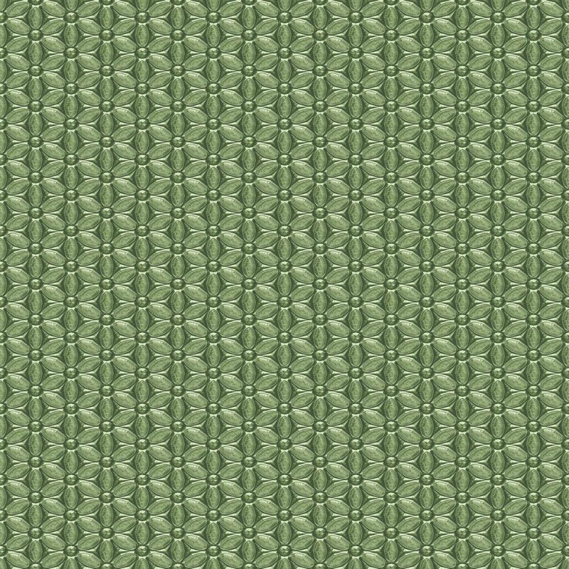 Afbeeldingen van Green Mosaic Flowers - SK10009