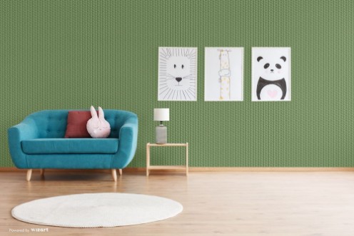 Bild på Green Mosaic Flowers - SK10009