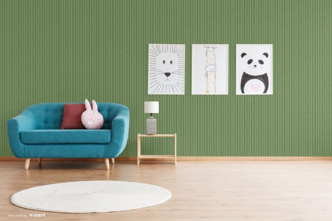 Picture of Green Mosaic Flowers - SK10009