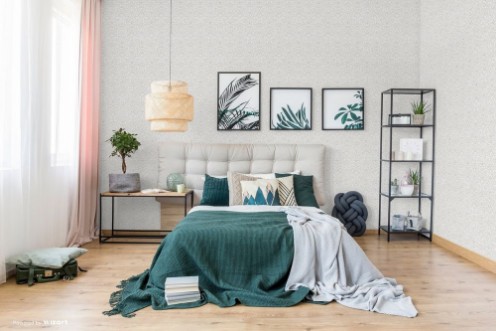 Bild på Grey Sahara Damask - SK10017