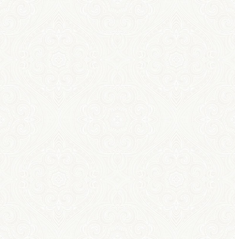 Picture of White Paisley Motif - DE41852