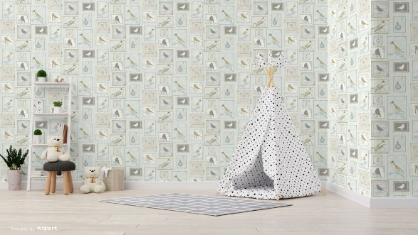 Bild på Aqua Framed Birds - FI2502