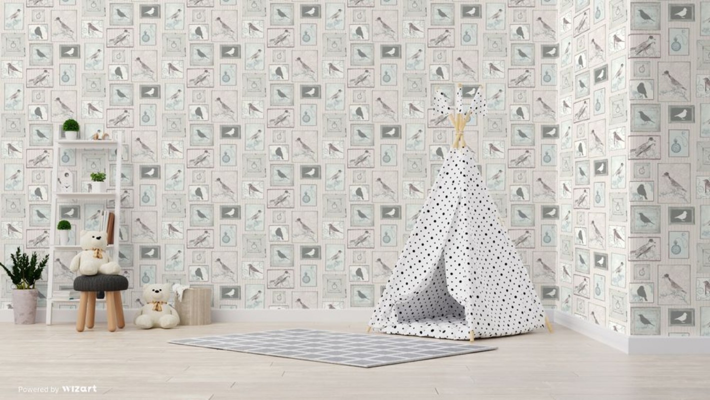 Picture of Lilac Framed Birds - FI2503